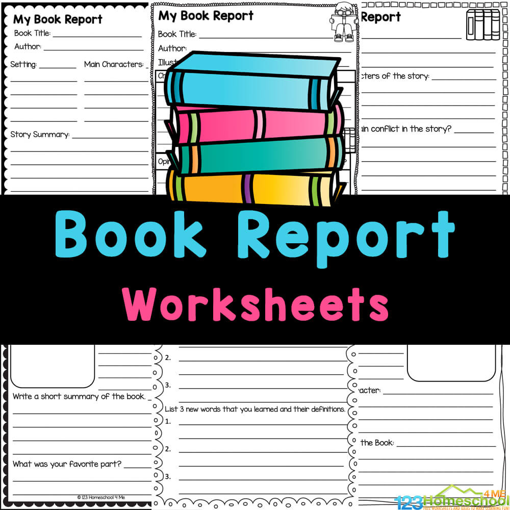 Free Printable Book Report Worksheets And Template Form pertaining to Free Printable Book Report Template 1st Grade