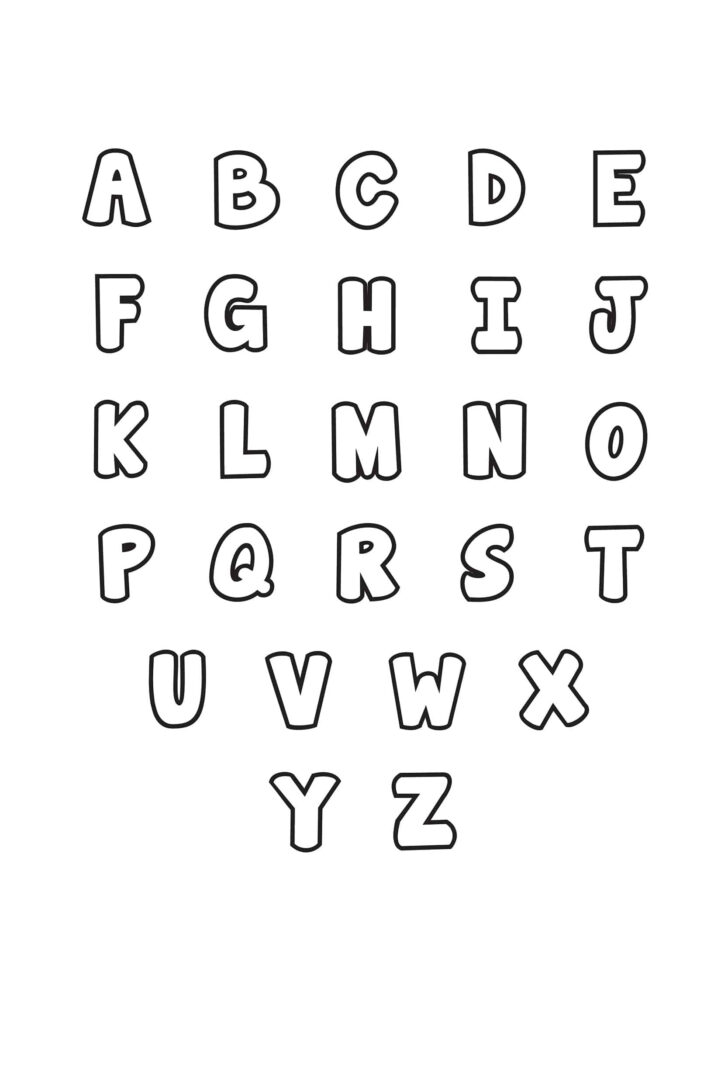 Free Printable Alphabet Template For Crafts