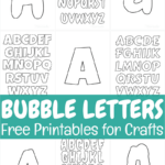 Free Printable Bubble Letters For Crafts In Free Printable Bubble Letter Template