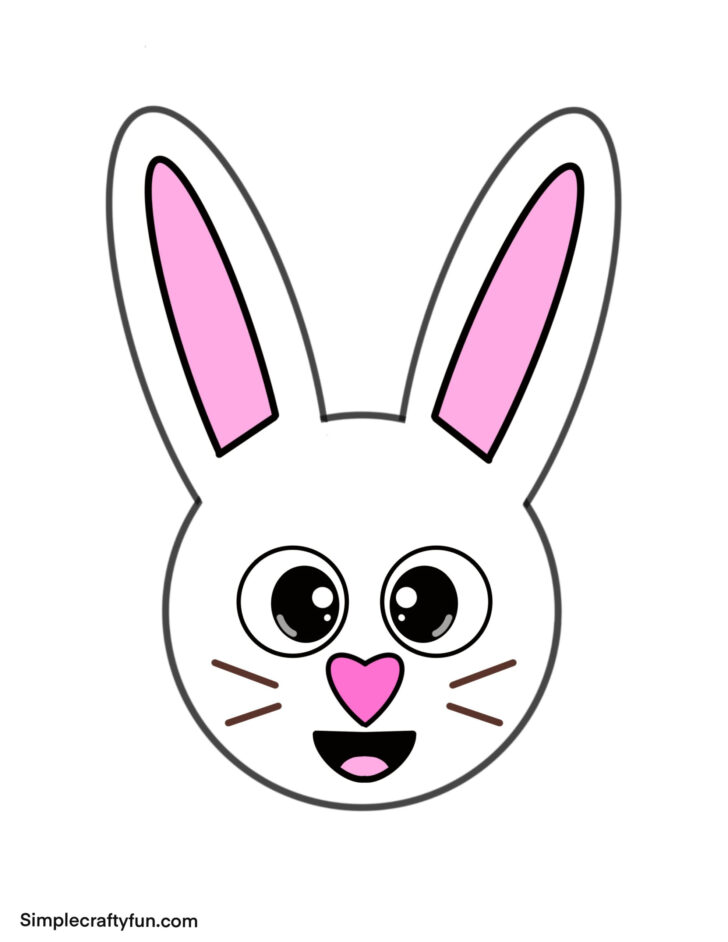 Free Printable Bunny Head Template