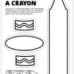 Free Printable Build A Crayon Craft   Pjs And Paint Pertaining To Free Printable Crayola Crayon Template