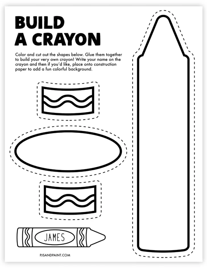 Free Printable Crayola Crayon Template