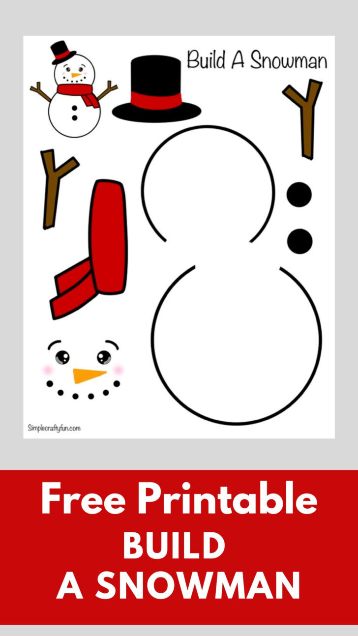 Free Printable Build a Snowman Template