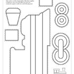Free Printable Build A Train Craft   Pjs And Paint For Free Printable 3D Paper Train Template