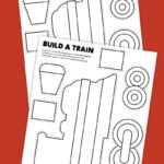 Free Printable Build A Train Craft   Pjs And Paint Intended For Free Printable 3D Paper Train Template
