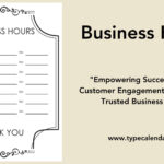 Free Printable Business Hours Templates [Pdf, Word, Excel] Regarding Free Printable Business Hours Template