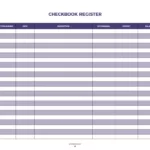 Free Printable Check Registers   28 Checkbook Ledger Pdfs Pertaining To Free Printable Checkbook Register Template