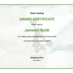 Free Printable Cheer Leading Certificate Templates To Customize Online Pertaining To Free Printable Cheerleading Certificate Template