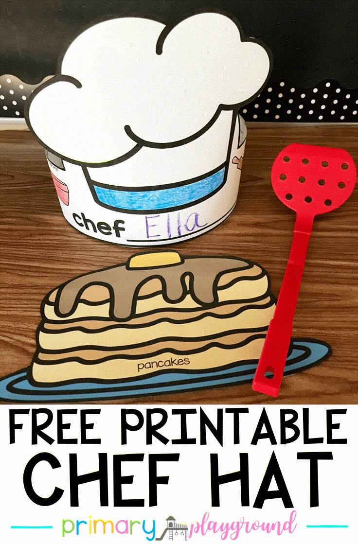 Free Printable Chef Hat - Primary Playground inside Free Printable Chef Hat Template