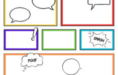 Free Printable Comic Strip Templates You Can Customize | Canva in Free Printable Comic Strip Template