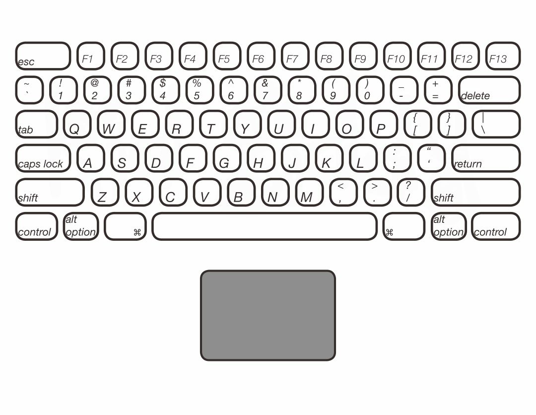 Free* Printable Computer Keyboard (Teacher Made) - Twinkl in Free Printable Computer Keyboard Template