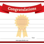 Free Printable Congratulations Certificate Templates [Word, Pdf Intended For Free Printable Congratulations Certificate Template