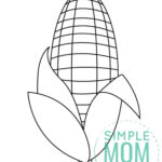 Free Printable Corn Template – Simple Mom Project Throughout Free Printable Corn Template Printable