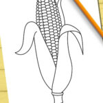 Free Printable Corn Templates & Outlines For Fall Crafts In Free Printable Corn Template Printable