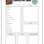 Free Printable Country Fact Sheet For An Easy Geography Lesson Intended For Free Printable Fact File Template