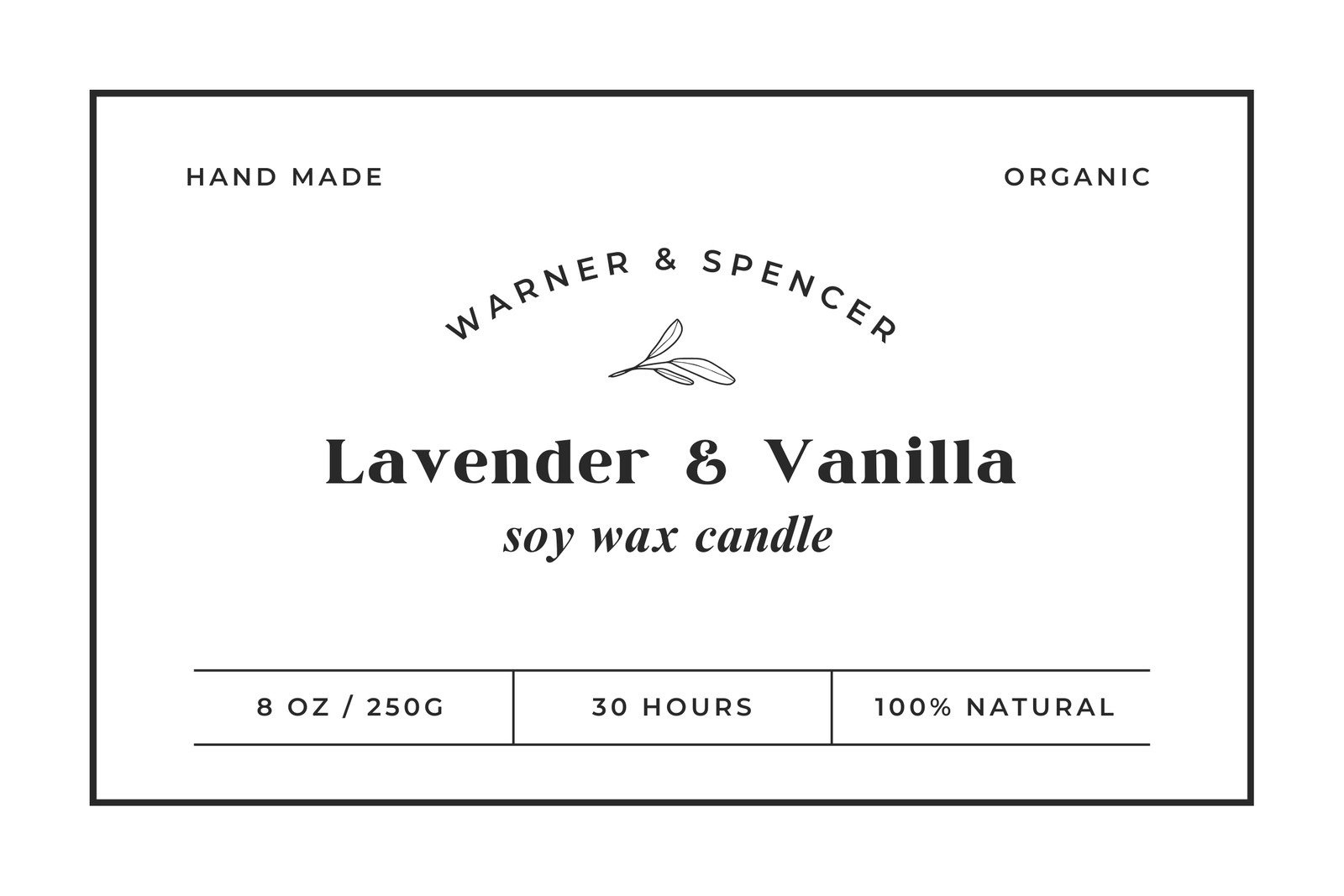 Free Printable Custom Candle Label Templates | Canva inside Free Printable Candle Label Template