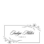 Free Printable Custom Place Card Templates | Canva Pertaining To Free Printable Foldable Place Card Template