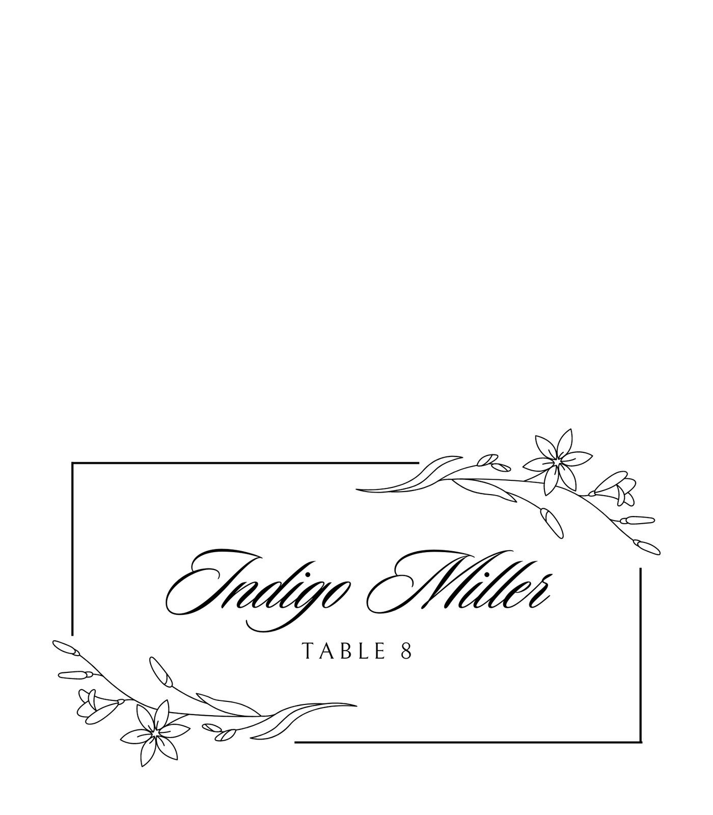 Free Printable Custom Place Card Templates | Canva pertaining to Free Printable Foldable Place Card Template