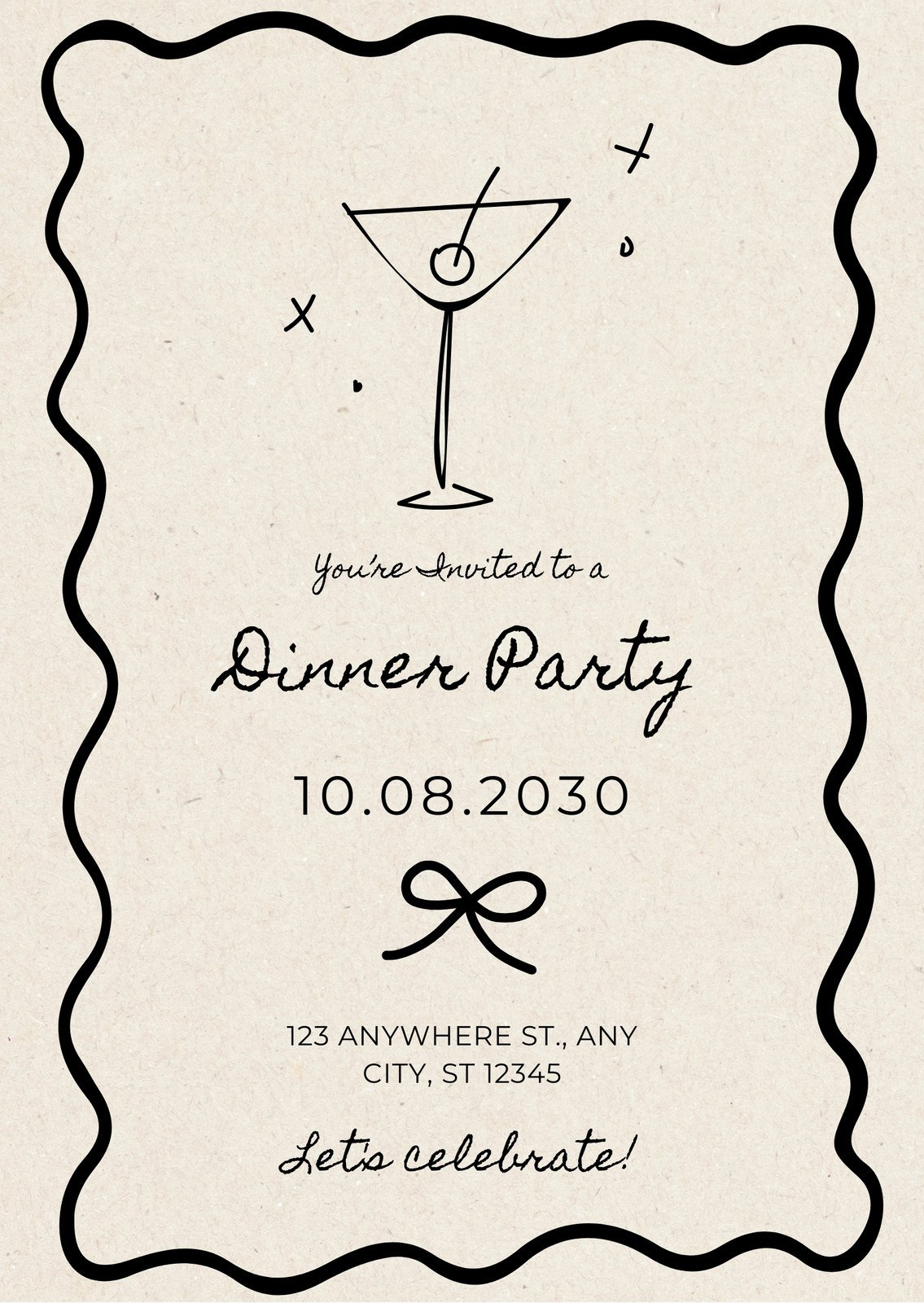 Free, Printable Custom Vintage Invitation Templates | Canva with regard to Free Printable Dinner Party Invitations Template