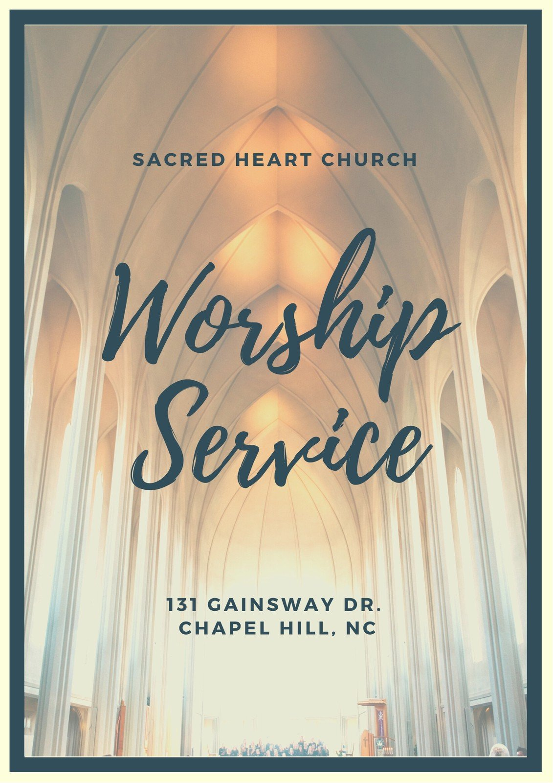 Free, Printable, Customizable Church Program Templates | Canva pertaining to Free Printable Church Anniversary Program Template