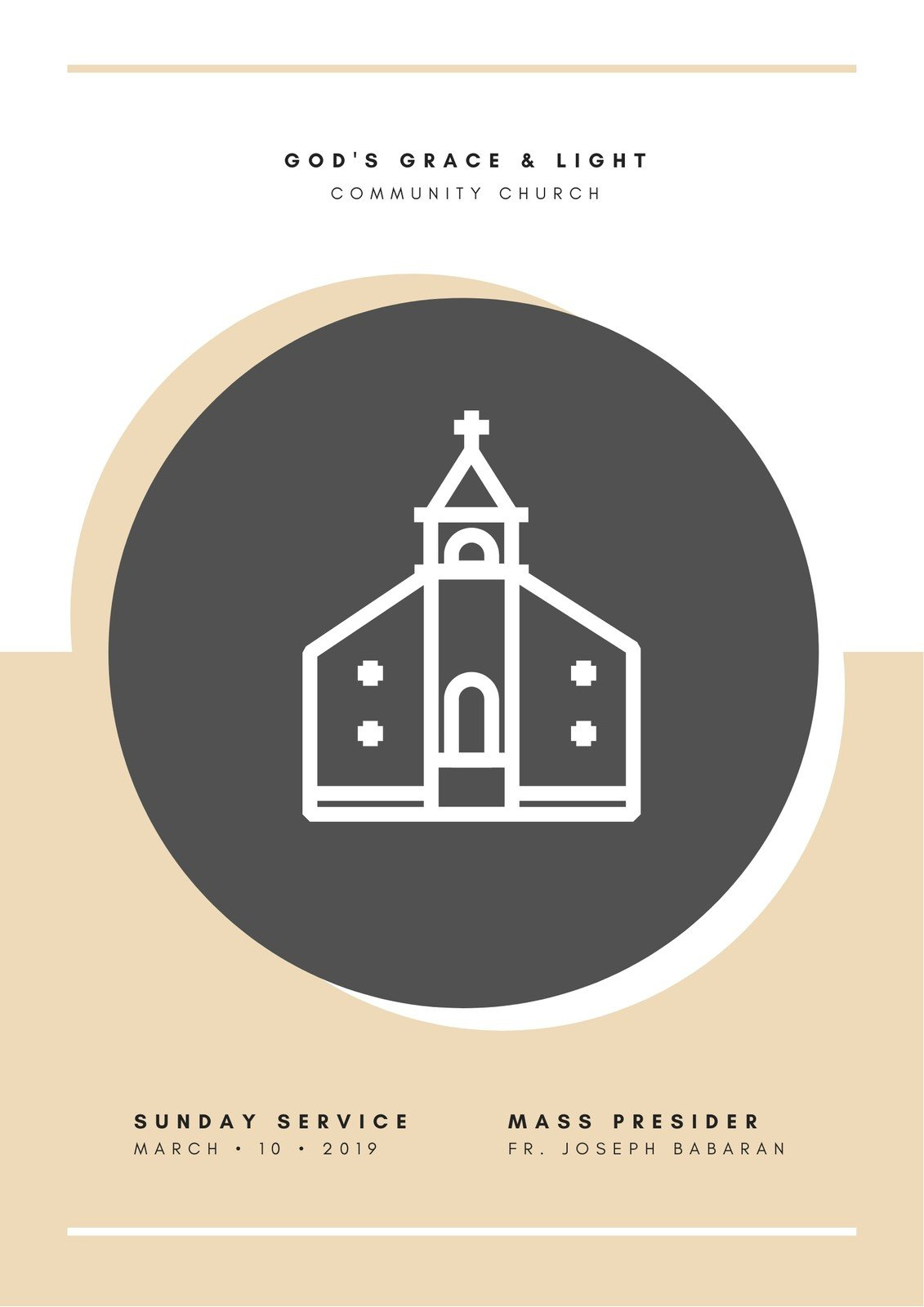 Free, Printable, Customizable Church Program Templates | Canva with Free Printable Church Program Template