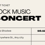Free, Printable, Customizable Concert Ticket Templates | Canva Inside Free Printable Concert Ticket Template