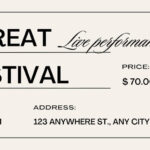 Free, Printable, Customizable Concert Ticket Templates | Canva Regarding Free Printable Concert Ticket Template