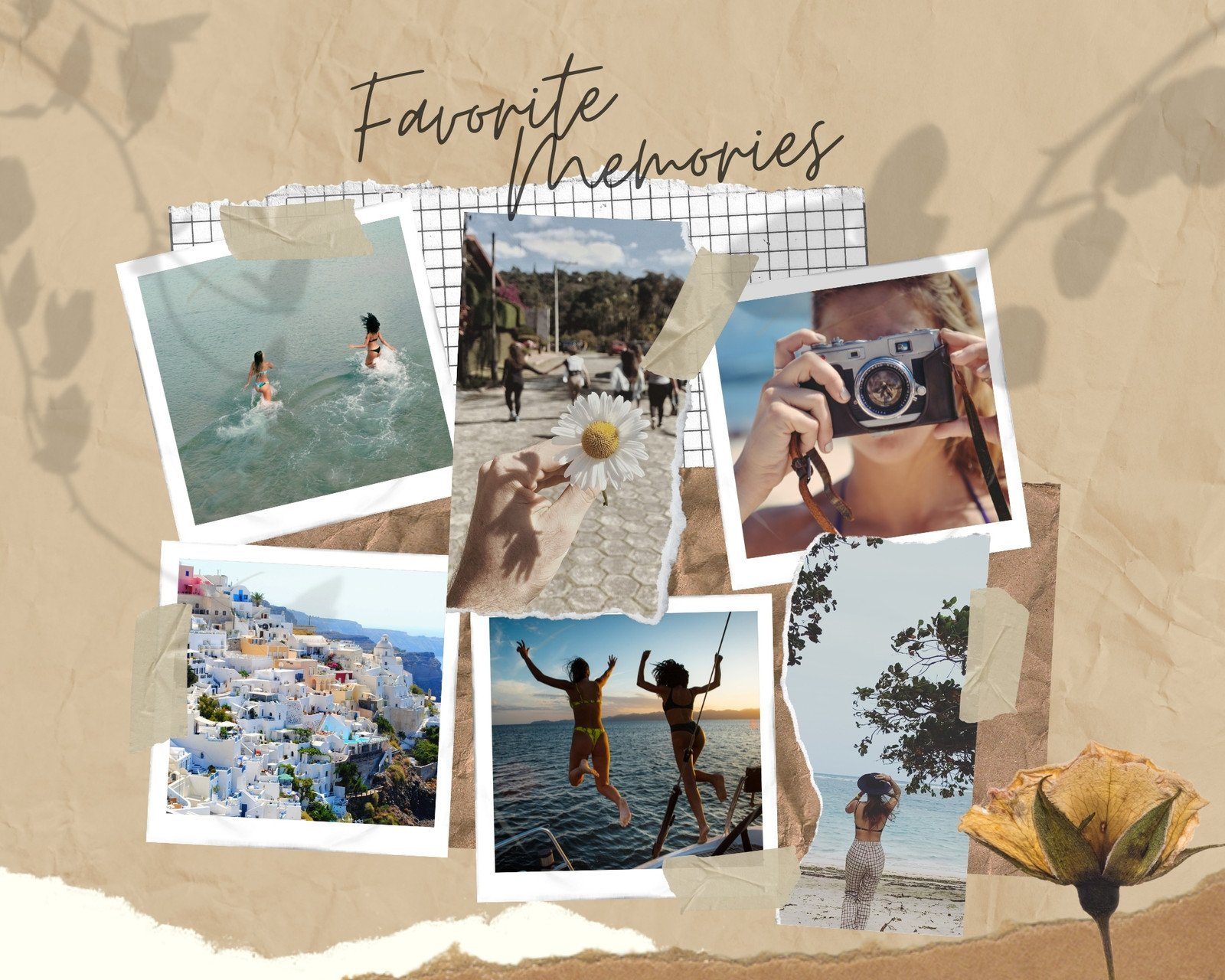 Free Printable, Customizable Cool Photo Collage Templates | Canva throughout Free Printable Collage Template For Photos