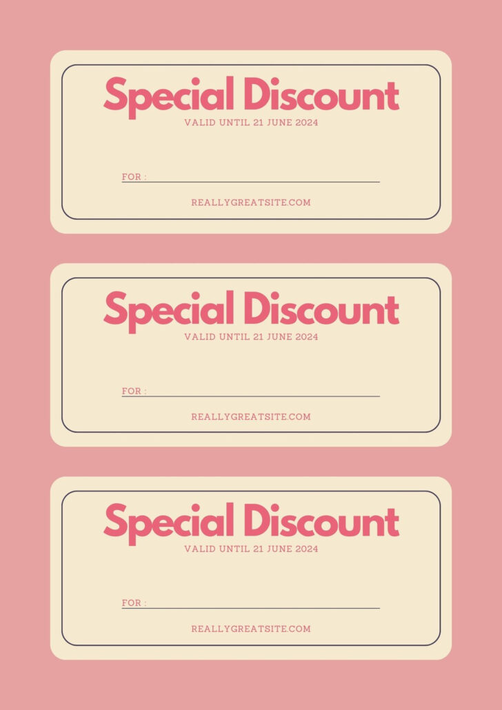 Free Printable Discount Coupon Template