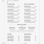 Free Printable, Customizable Lunch Menu Templates | Canva Within Free Printable Cafe Menu Template
