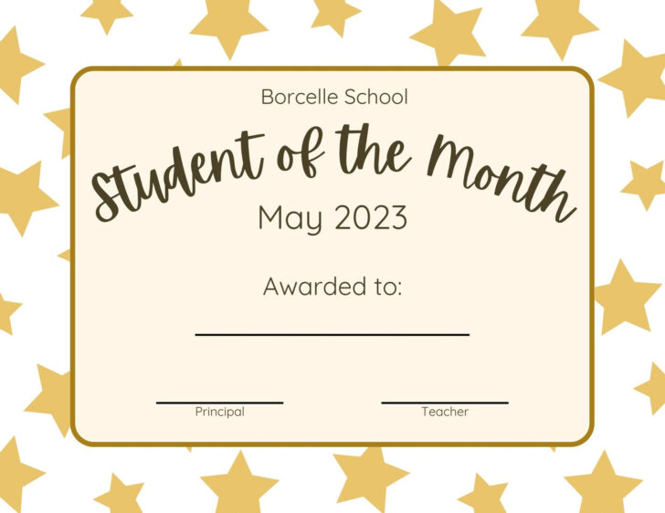 Free Printable Blank Award Certificate Template