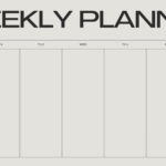 Free, Printable, Customizable Weekly Calendar Templates | Canva Inside Free Printable Blank Weekly Calendar Template