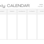 Free, Printable, Customizable Weekly Calendar Templates | Canva Inside Free Printable Calendar Template Weekly