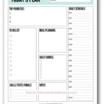 Free Printable Daily Planner Template To Get More Done In Free Printable Daily Routine Template