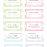 Free Printable Diaper Raffle Tickets Templates [Pdf] With Free Printable Diaper Raffle Ticket Template