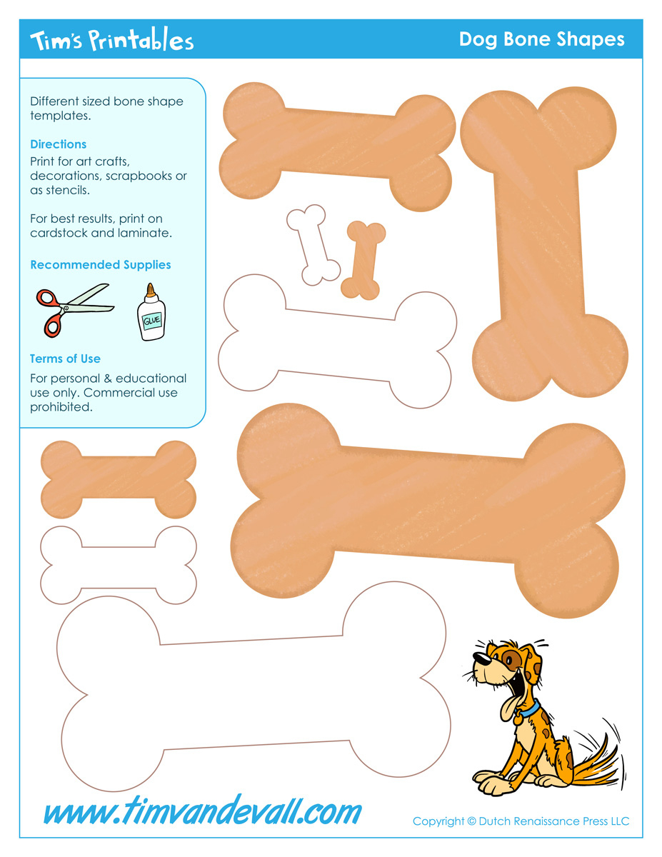 Free Printable Dog Bone Templates | Blank Dog Bone Shapes inside Free Printable Dog Bone Template Printable