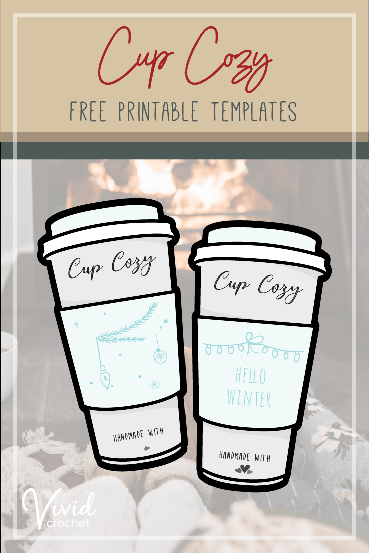 Free Printable ❘ Handmade Cup Cozy Display for Free Printable Coffee Mug Template