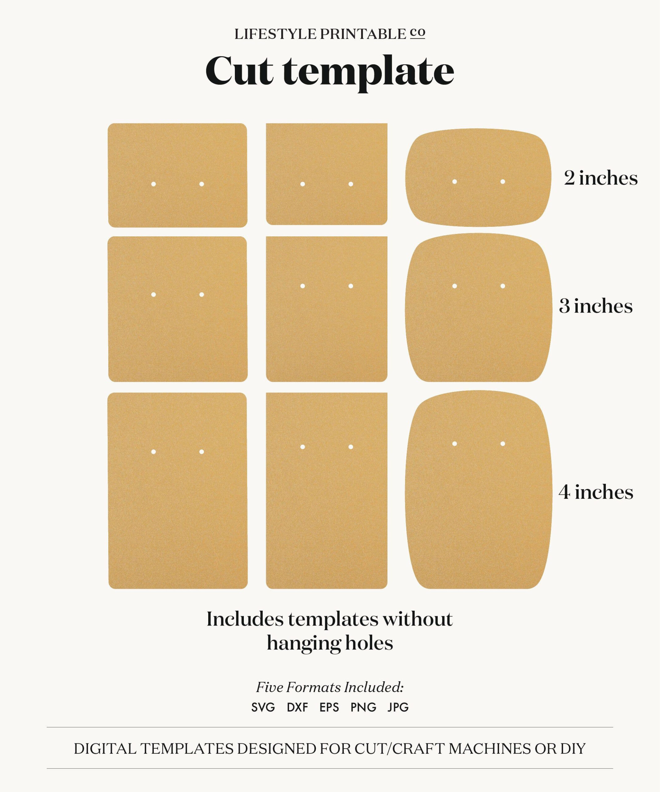 Free Printable Earring Card Template - Shop On Pinterest regarding Free Printable Earring Card Template