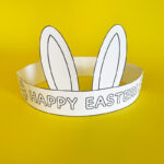 Free Printable Easter Bunny Hat   Pjs And Paint Inside Free Printable Easter Bonnet Template