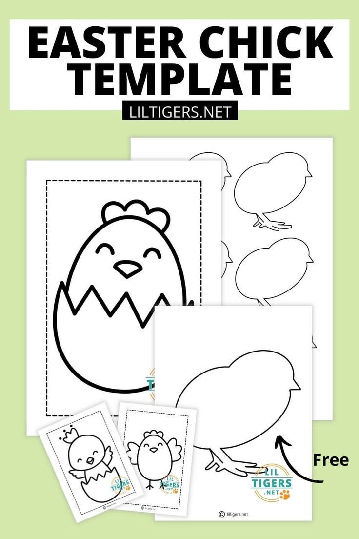 Free Printable Easter Chick Templates in Free Printable Easter Chick Template