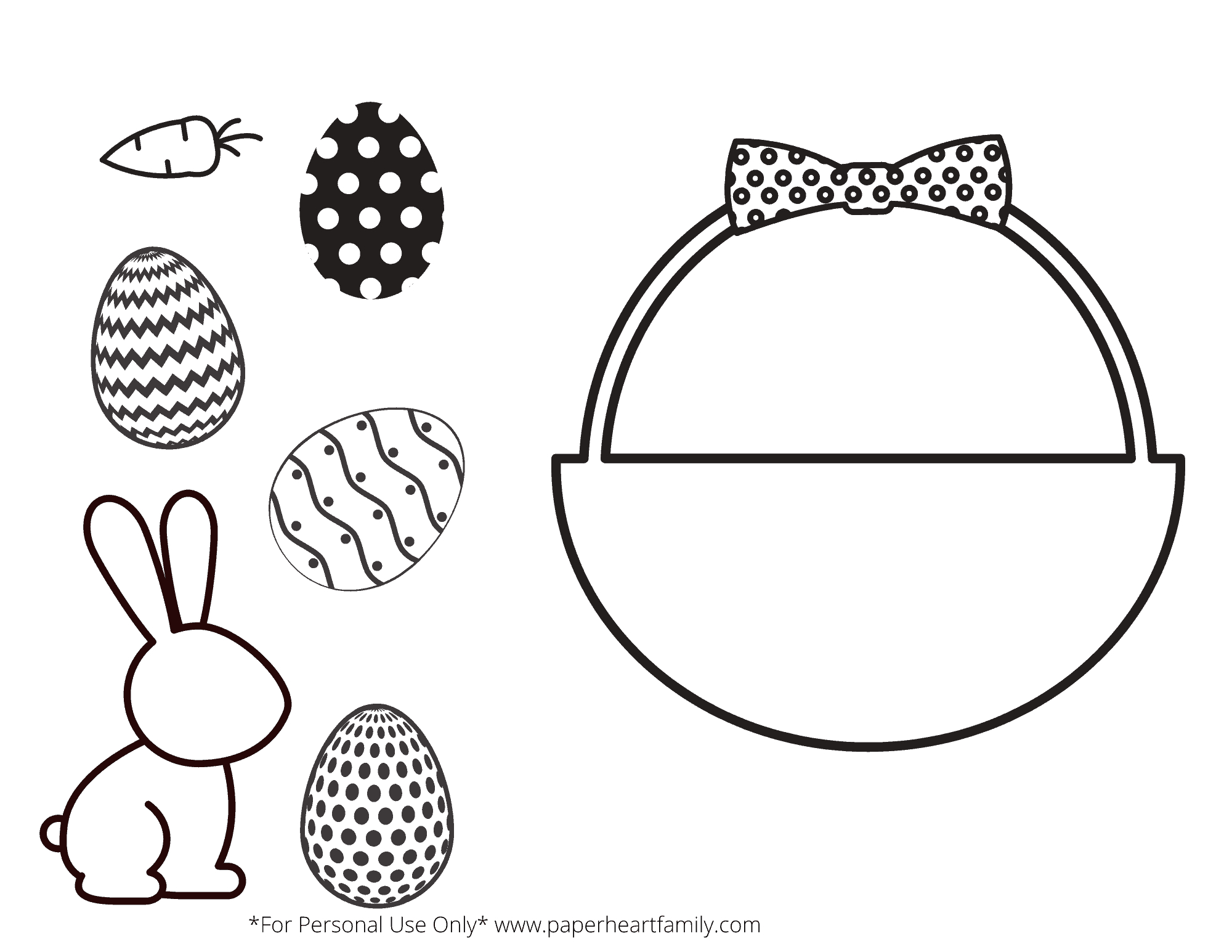 Free Printable Easter Craft For Kids (Simply Print, Cut, Color And pertaining to Free Printable Easter Craft Template