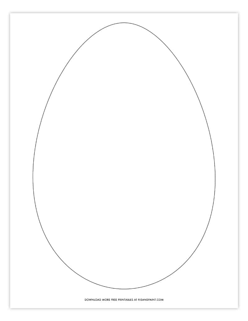 Free Printable Easter Egg Coloring Pages - Easter Egg Template for Free Printable Easter Egg Template