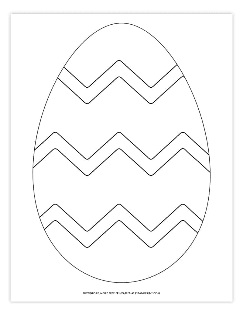 Free Printable Easter Egg Coloring Pages - Easter Egg Template throughout Free Printable Easter Eggs Template