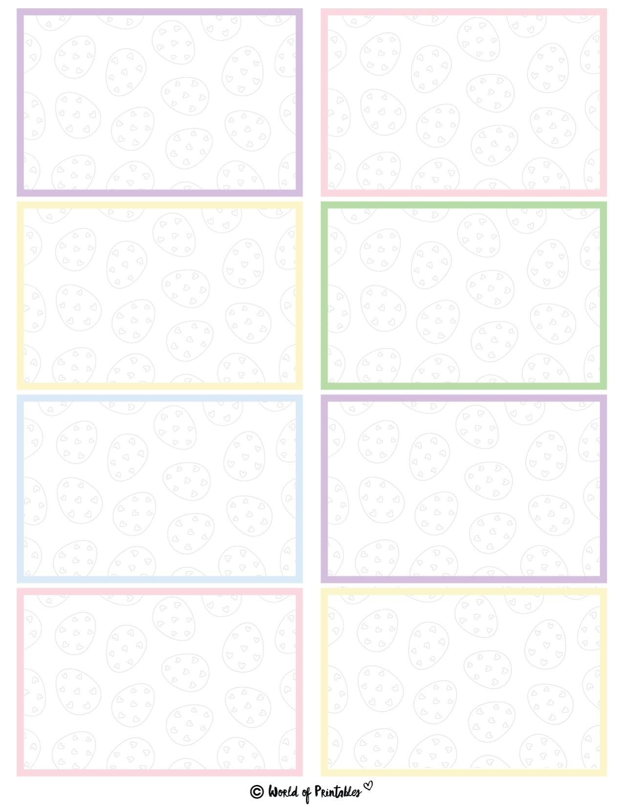 Free Printable Easter Egg Hunt Clues - World Of Printables throughout Free Printable Blank Easter Egg Hunt Template
