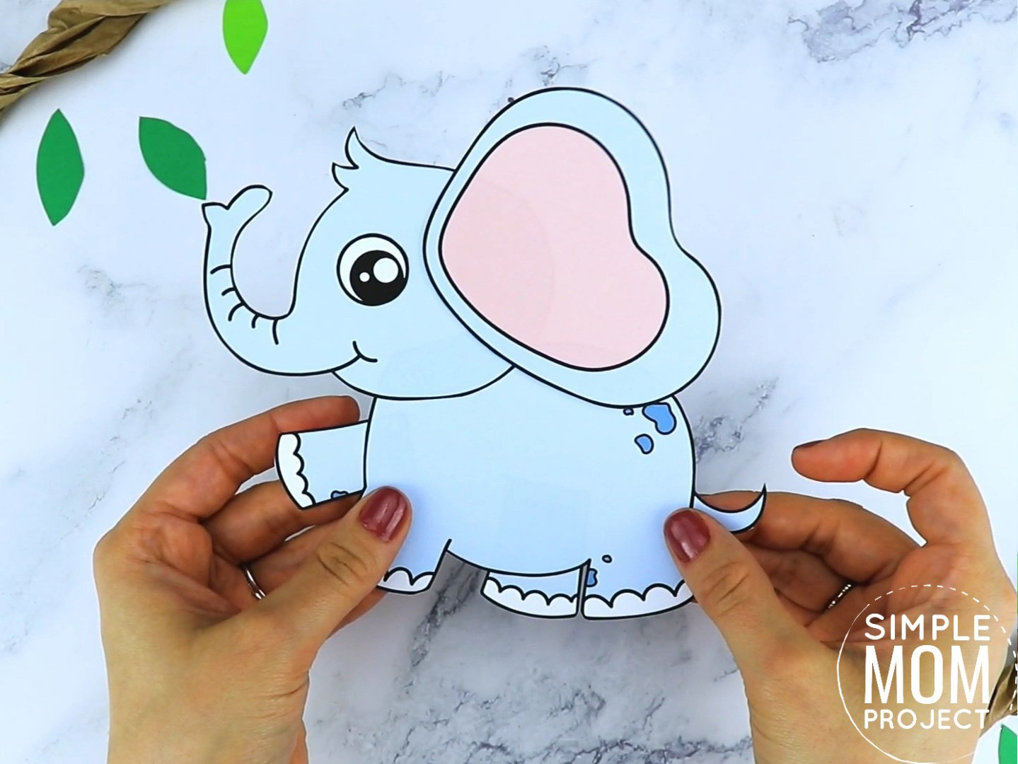 Free Printable Elephant Craft Template – Simple Mom Project with regard to Free Printable Baby Elephant Template