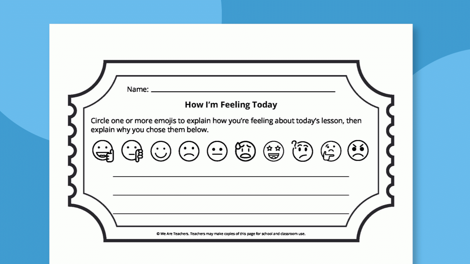 Free Printable Exit Ticket Template Bundle (8 Fun Options) intended for Free Printable Exit Ticket Template