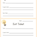 Free Printable Exit Ticket Templates You Can Customize | Canva With Regard To Free Printable Exit Ticket Template
