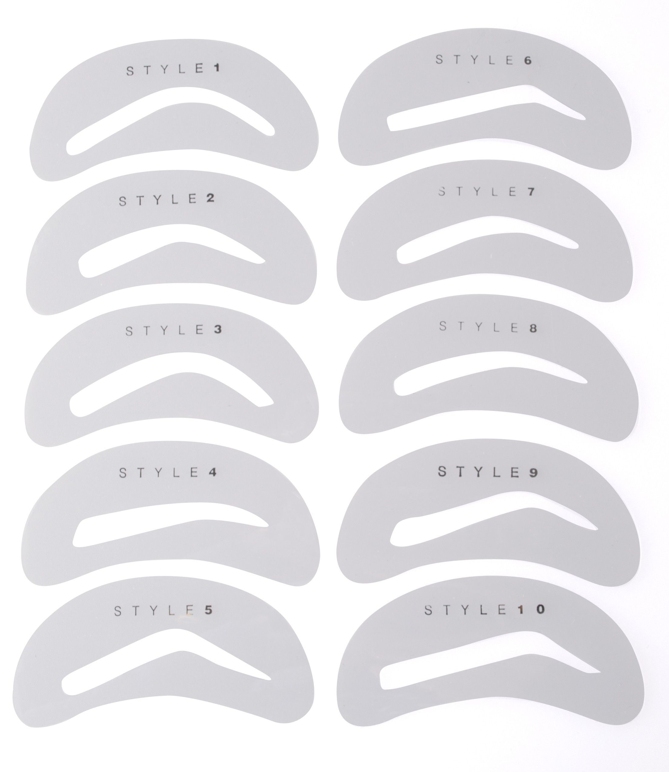 Free Printable Eyebrow Stencils - Worksheets Library within Free Printable Eyebrow Shaping Template