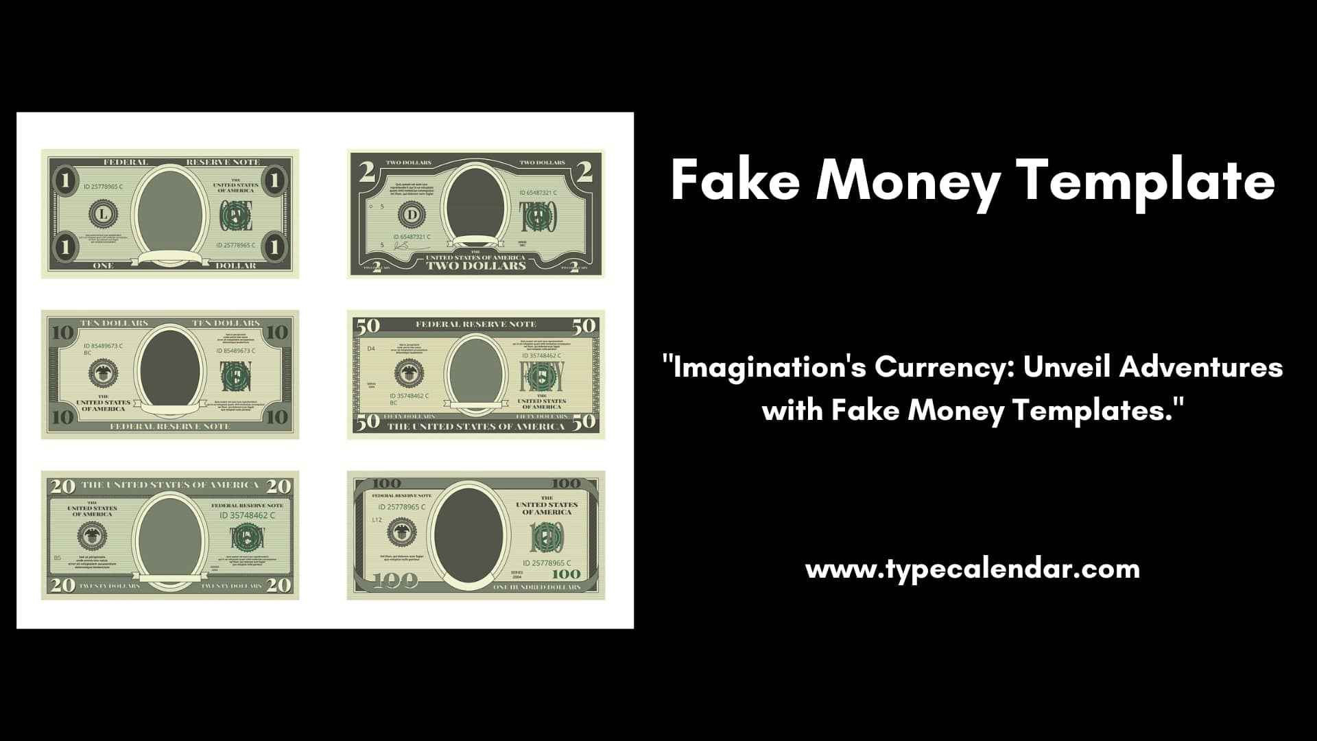 Free Printable Fake Money Templates [Word, Pdf] in Free Printable Fake Money Template
