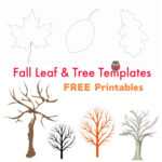 Free Printable Fall Leaf And Tree Templates   Emma Owl With Regard To Free Printable Autumn Tree Template